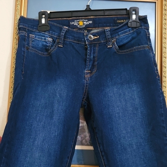 Lucky Brand Denim - Lucky Brand 6 / 28 Charlie Capri Jeans Summer Spring Casual Dark Wash